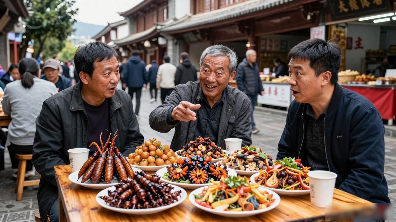 云南保山网红老杨的黑暗料理有多野？亲口尝完我闭嘴了